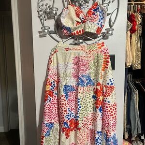 SHEIN Colorful Polka Dot Dress